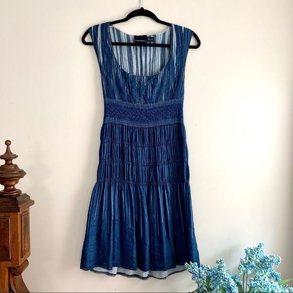 Cynthia Rowley • Drop Waist Ruched Dress - Picture 1 of 8